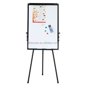 KBW Hot Sale Dry Erase White Board Sturdy Adjustable Height Flip Chart Easel Mobile Tripod Whiteboard Stand For Office School