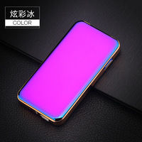 Nouveauté 2025 Briquet électrique portable rechargeable en métal fantaisie avec support de téléphone USB et logo personnalisé, vente en gros
