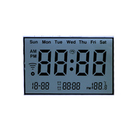 Layar LCD Segmen Monokrom Kustom TN HTN FSTN Positif Digital Speedometer Meter