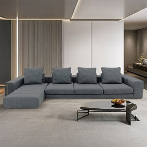 Ensemble de canapé d'angle en forme de L de Style moderne nordique All-Match <span class=keywords><strong>Canape</strong></span> en tissu de velours <span class=keywords><strong>Dangle</strong></span> Hoekbank Type de <span class=keywords><strong>lit</strong></span> de canapé - Product Image 1