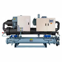 Unité de refroidissement à vis refroidie par eau avec pompe centrifuge et panneau de commande haute précision pour un contrôle précis de la température de l'eau pour les grands volumes