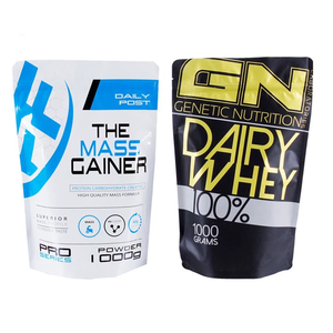 Sacs d'Emballage de Poudre Protéinée de Lactosérum pour Suppléments, Vente en Gros, Impression Personnalisée, Qualité Alimentaire, 3 kg 5 kg, Sachets Vides Doypack avec Fermeture Éclair - Product Image 3