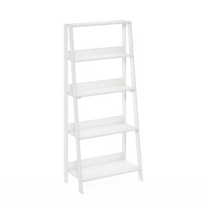 Estantería de Madera <span class=keywords><strong>Blanca</strong></span> con Forma de Escalera, 5 Niveles, Fácil de Instalar, Estantería de Árbol, Estantería para Espacios Pequeños, Estantería de Escalera Resistente - Product Image 1