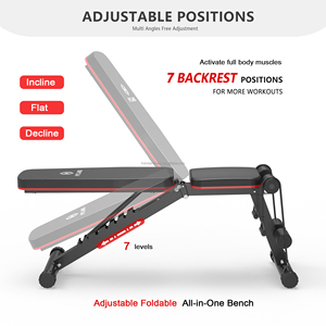 Banc <span class=keywords><strong>de</strong></span> musculation multifonction réglable à prix d'usine, banc plat pour haltères, équipement <span class=keywords><strong>de</strong></span> musculation à domicile - Product Image 4