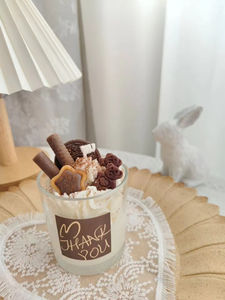 Diy Ice Cream Style Best Luxury Fruits Shape Scented <b>Candle</b> Ice Cream Cone Dessert Handmade Soy Wax <b>Candle</b> with Glass Jar - Product Image 3