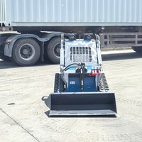 Vendita Diretta Fabbrica - Minipala Cingolata Diesel Kubota Euro 5 EPA con Caricatore Frontale, Trinciatrice Forestale, Rasaerba e Sistema Completamente Idraulico da 400 kg