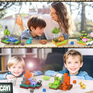 Jouets éducatifs Briques magnétiques Jouets d'assemblage éducatifs intelligents Matériel en papier Thème animaux et nature Pour les enfants de 5 ans et plus Unisexe - Product Image 5