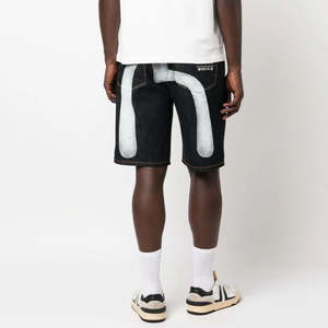 Pantalones Cortos de Mezclilla Holgados y Transpirables de Cintura Alta para Hombre, Estilo Urbano de Verano, Vintage, Negros, 100% Algodón, Corte Holgado - Product Image 3