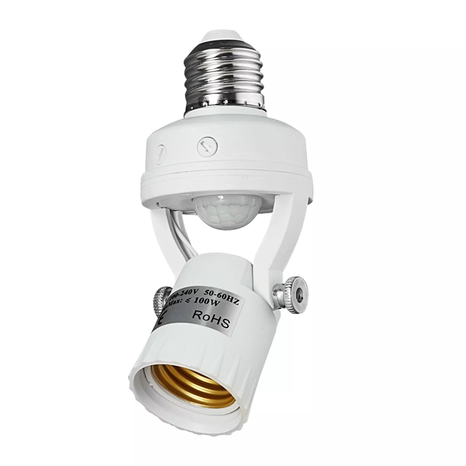 Патрон для лампы с датчиком движения E26Adapter с автоматическим включением/выключением E27 PIR