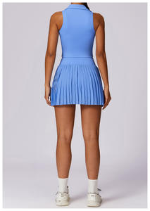 ชุดเดรสใส่ออกกำลังกายเล่นเทนนิสของผู้หญิงชุดเดรสกระโปรง2ชิ้นมีกระเป๋าใส่ออกกำลังกายเล่นกอล์ฟใส่สบายโลโก้ตามสั่งฤดูร้อน - Product Image 5