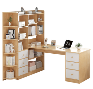 Meuble de bureau ou d'étude moderne Support de bureau assis Support de bureau Table de bibliothèque réglable - Product Image 1