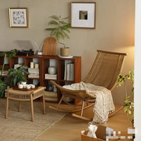 Fauteuil à bascule confortable et relaxant pour la maison, le balcon, le salon, l'extérieur, la cour, nouveau style chinois, pour observer la lune