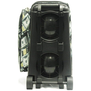 2 Ball Bowling <b>Bags</b> <b>with</b> <b>Wheels</b> Foldable Sport Fashion Nylon Featuring Multipocket Shoes Compartment and Roller Holder - Product Image 2