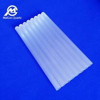 Tubo Recto de Cuarzo Opalescente para Laboratorio, Instrumento Semiconductor, Tubo de Prueba de Cuarzo Rectificado