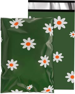 Bolsas de Envío de Polietileno Impermeables y Resistentes a Desgarros para Ropa, Sobres de Correo Bonitos con Autosellado, Embalaje Impreso (3mil Copperplate) - Product Image 1