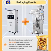 Machine d'emballage et de scellage de chips de pommes de terre avec injection d'azote pour chips de bananes plantains, beignets et pop-corn