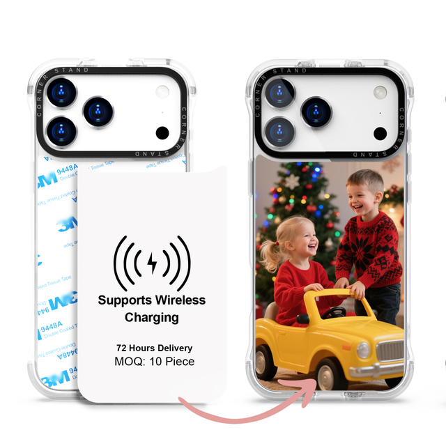 Custom Designed Thin 2D Magnetic Sublimation Protective Case for iPhone 17 16 15 Pro Max Business Style Phone Cover
