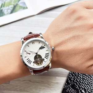 Montre de sport unisexe de luxe haut de gamme, originale et de haute qualité, en acier inoxydable, avec fond de boîtier en cristal saphir, mécanique, simple, motif dessin animé - Product Image 2