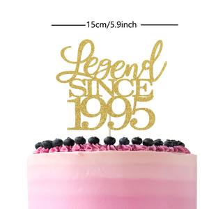 1 paquete leyenda desde 1995 <span class=keywords><strong>30</strong></span> Feliz <span class=keywords><strong>cumpleaños</strong></span> <span class=keywords><strong>pastel</strong></span> Topper hombres y mujeres animar <span class=keywords><strong>30</strong></span> años - Product Image 2