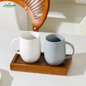 แก้วเซรามิครูปไข่สไตล์มินิมอลคลาสสิก แก้วกาแฟพอร์ซเลนสำหรับโรงแรมร้านอาหาร รับทำโลโก้ ขายส่งจำนวนมาก - Product Image 4