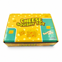 JY 7cm Balle anti-stress souple en PU, modèle bâton de beurre et fromage, jouet sensoriel à presser pour la mémoire, unisexe, pour 14 ans et plus