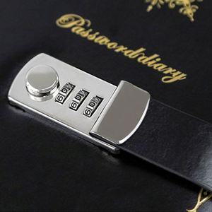 Hot Sale PU Leather A5 Digital Password <b>Lock</b> Notebook Foil Stamping <b>Diary</b> for College High School - Product Image 4