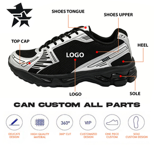 Sneaker Casual da Uomo Personalizzabili con LOGO, Traspiranti, con Chiusura a Lacci, Leggere, per Sport e Camminata, Stile alla Moda - Product Image 2