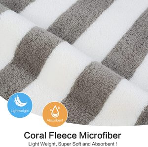 Biểu Tượng Tùy Chỉnh Sợi Nhỏ Tóc Khô Cap Phụ Nữ Của Nhanh Chóng Khô Khăn Turban Sọc Khăn Cho Bãi Biển Hoặc Tắm Sử Dụng Siêu Thấm - Product Image 4