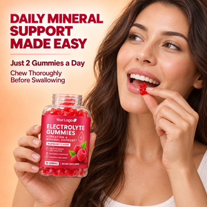 Hydrate, reconstitue les électrolytes, favorise la relaxation musculaire, réduit les crampes aux jambes, soutient les nerfs, favorise le sommeil, gommes électrolytiques - Product Image 2