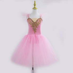 ग्रीन ग्रेडिएंट कोरियन वेलवेट बैले टीटू स्कर्ट महिला लड़कियों के प्रदर्शन के लिए लंबे वेस्टिडोक्स पहनते हैं - Product Image 4