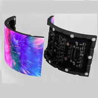 P2.5 P3.91 P4.8 Mur vidéo LED circulaire incurvé Flexible interne externe rétro-éclairage circulaire affichage publicitaire pour le shopping