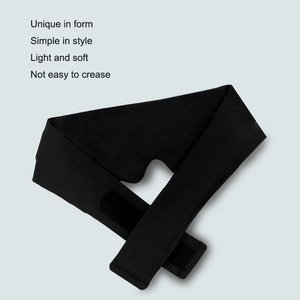 New Style MSAK Knit Super Soft Luxury Sleep <strong>Patches</strong> for <strong>Men</strong> and Women Black Travel <strong>Eye</strong> Mask with Velcro Strap and Shading Light - Product Image 3