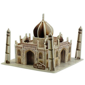 Cadeaux célèbres de bâtiment d'OEM de <span class=keywords><strong>puzzle</strong></span> du papier <span class=keywords><strong>3D</strong></span> de <span class=keywords><strong>Taj</strong></span> <span class=keywords><strong>Mahal</strong></span> pour des garçons et des filles - Product Image 1