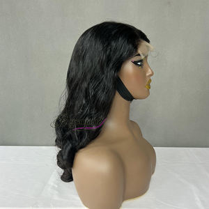 Perruque en cheveux humains 16 pouces Nature 350% Bouncy Curl 4x4 SDD, produit personnalisable - Product Image 2
