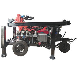 130m kleine aanhangwagen waterputboorinstallatie draagbare wiel pneumatische waterputboorinstallatie - Product Image 1