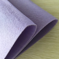 Fourniture de feutre synthétique noir, de feutre synthétique polyester coloré et de tissu non tissé aiguilleté