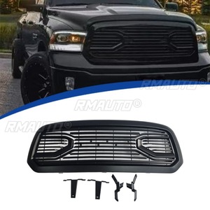 ชุดแต่งกันชนหน้า สำหรับรถ Dodge RAM 1500 ปี 2013-2018  กระจังหน้าแบบ Racing  ฝาครอบตกแต่ง  ชิ้นส่วนภายนอก - Product Image 2