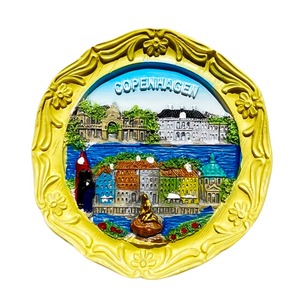 Imán <span class=keywords><strong>de</strong></span> Resina para Refrigerador, Recuerdo Turístico <span class=keywords><strong>de</strong></span> <span class=keywords><strong>Copenhague</strong></span>, Ecológico, Magnético y Resistente, Miniatura <span class=keywords><strong>de</strong></span> Comida, Personalizable, Venta al Por Mayor - Product Image 3
