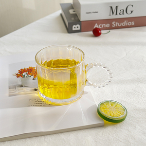 Cổ Điển Vòng Trong Suốt Sọc Dập Nổi Cốc Thủy Tinh Mềm Uống Ly Với Lê Hình Dạng Xử Lý Dễ Dàng Mở End Cho Tequila Phục Vụ - Product Image 4