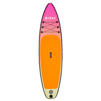 Planche de SUP gonflable tout-terrain de 305 cm avec système à 3 ailerons pour le surf et le ski nautique