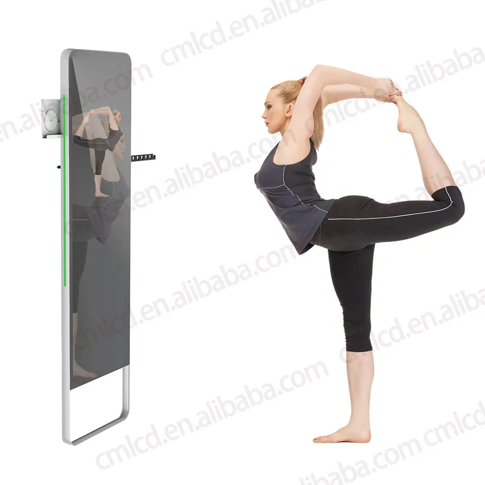 32 43 Inch LCD Touch Screen Interactive Exercise Mirror Yoga Sport Magic Mirror Display Gym Smart Fitness Mirror