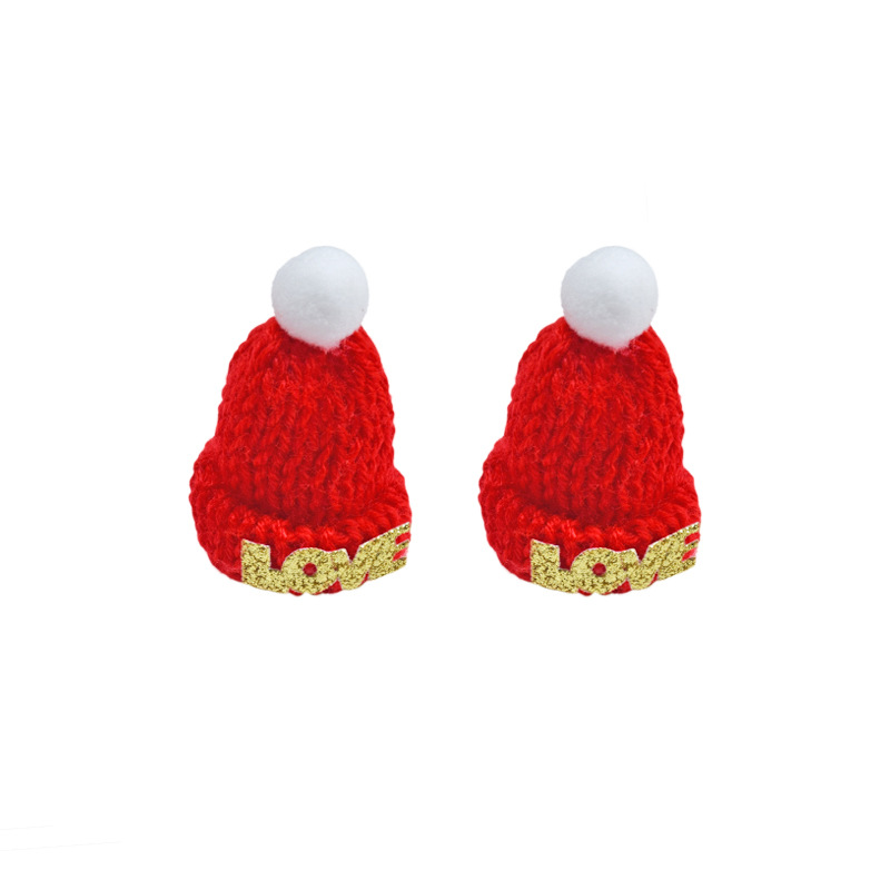 Bonnet de Père Noël rouge avec lettres