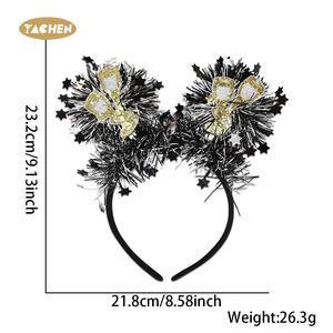YACHEN Happy New Year Party fasce <span class=keywords><strong>per</strong></span> la festa di <span class=keywords><strong>capodanno</strong></span> forniture <span class=keywords><strong>per</strong></span> feste a favore di Tiara alla rinfusa stand fotografici decorazioni - Product Image 6