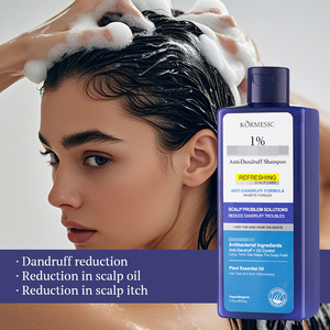 แชมพูออร์แกนิคสูตรขจัดรังแค บำรุงเส้นผม ลดการหลุดร่วงของเส้นผม ซ่อมแซมผมเสีย ขนาด 265 กรัม ยี่ห้อ KORMESIC รับผลิตแบบ OEM - Product Image 1