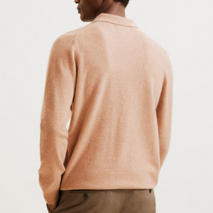 Vente en gros Cardigan de créateur pour hommes Pull à col rabattu Pull pour adultes Pull respirant à motif uni - Product Image 6