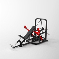 Machine à presser les épaules en position couchée, à charge par plaques, construction en acier, pour le développement des deltoides, entraînement de force en salle de sport, sécurité