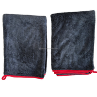Serviettes de voiture professionnelles sans bords en microfibre pour le detailing automobile, séchage rapide, lavage et polissage, chiffon moelleux sans bords