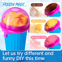 Mug à smoothie portable fait maison, machine à glace, machine à slushie à double couche à pression pour jus, préparation rapide