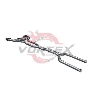 SS304 Vortex valvetronic catback Exhaust สำหรับ BMW X3M F97 F98 X4M S58ระบบท่อไอเสียประสิทธิภาพ2019-2024พร้อมปลายสี่เหลี่ยม - Product Image 5