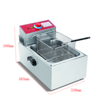 Friteuse électrique professionnelle TARZAN en acier inoxydable pour restaurant, 2,5 kW, 110 V-240 V, garantie 2 ans, prix de gros